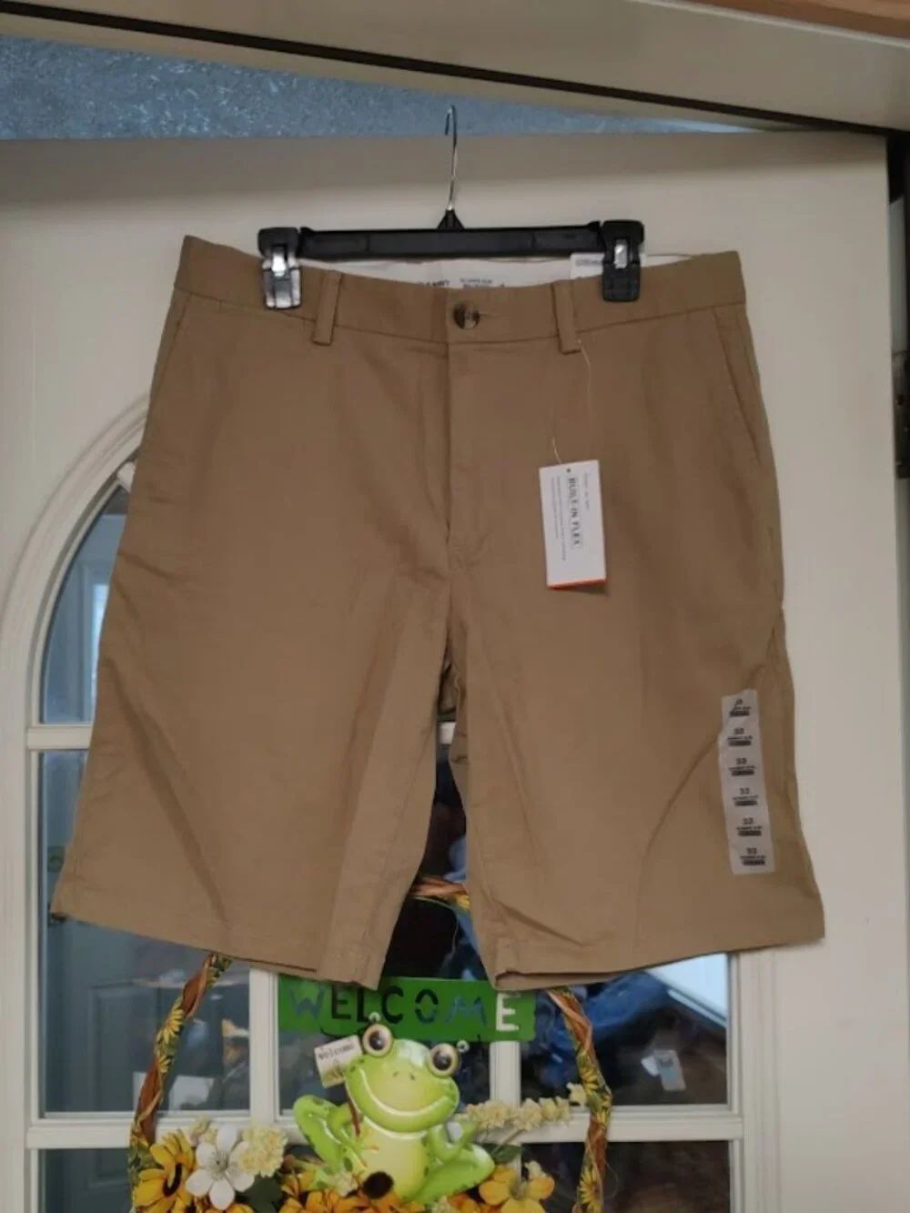 New Old Navy Dark Beige Ultimate Slim Built In Flex Shorts Women's 33
